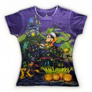 Disney Parks Halloween Shirt 2015 Haunted Mansion Minnie All Over Print Women S